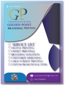 Golden Point Agency Branding & Printing Service Flyer
