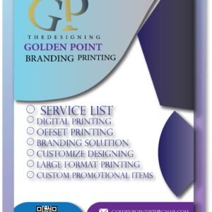 Golden Point Agency Branding & Printing Service Flyer